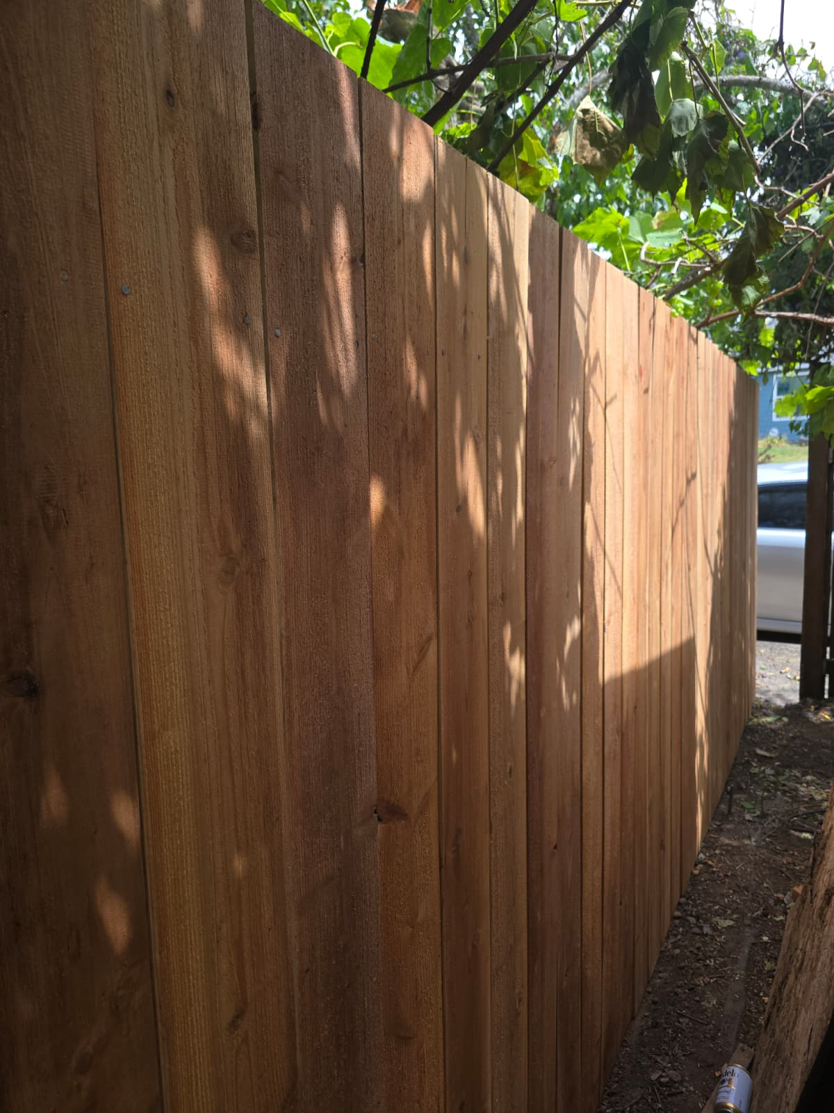 Wooden fence project